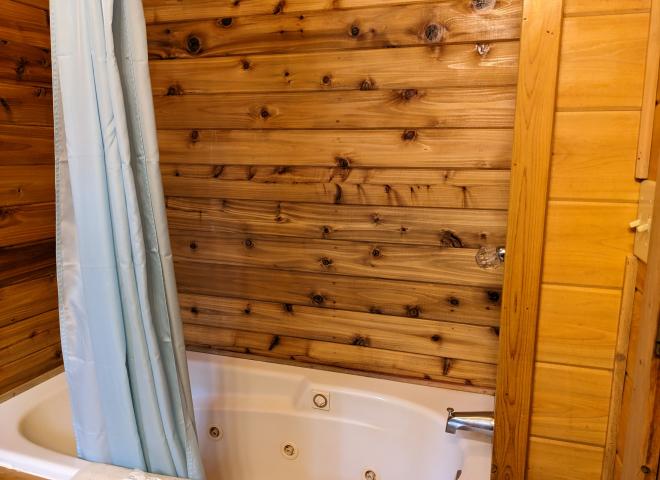 Sunbeam's whirlpool tub/shower.
